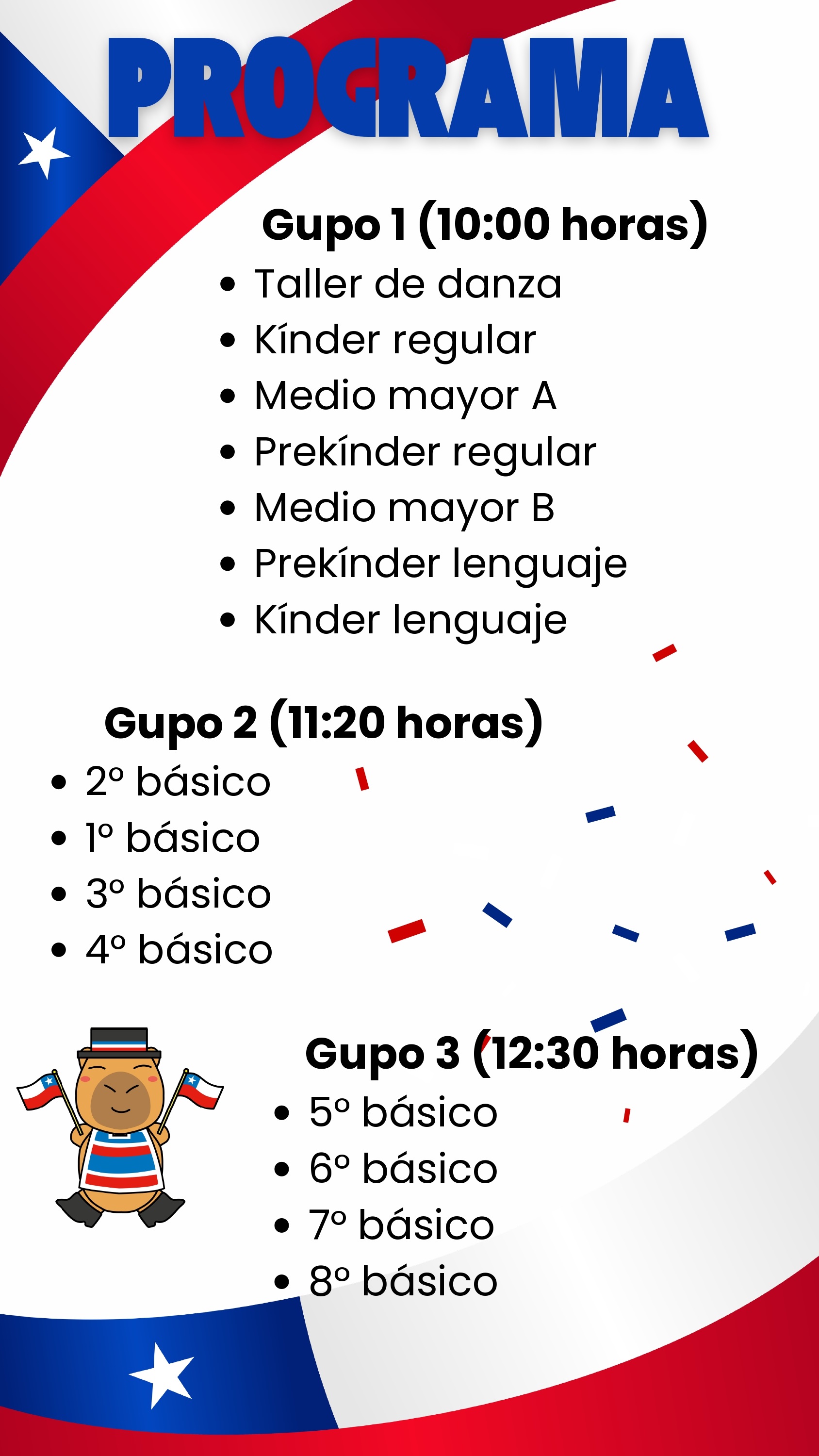 Nuevo Programa Fiesta Chilenidad 2026